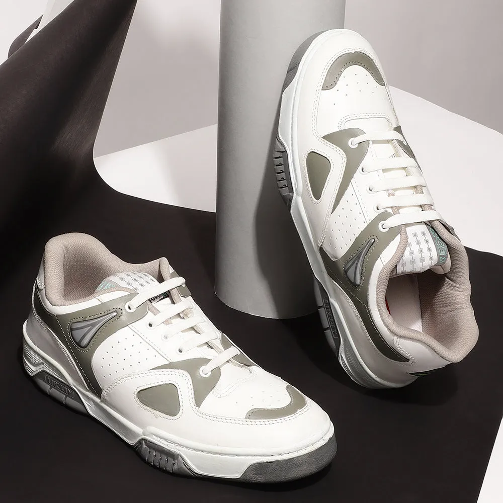 brand - name LightweightConstruction Force 10 Casual Grey Lacing Sneakers For Men DUPLAY NEW By Liberty