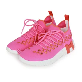 spring fresh Hermes Flex Sneaker Pink and Orange Bolduc 35