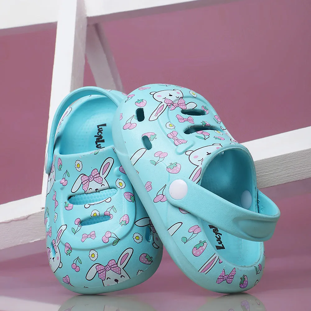 Lucy & Luke Blue Casual Clogs For Kids SANDWALK By Liberty Premium Finish Open Toe