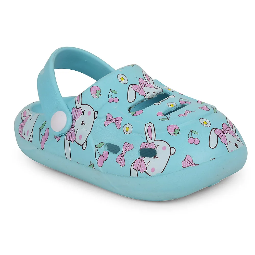 Lucy & Luke Blue Casual Clogs For Kids SANDWALK By Liberty LeatherUpper