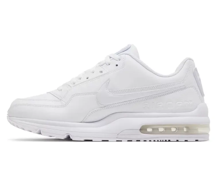 Men's Nike Air Max LTD 3 (Triple White) running shoes for trail races fat - burning