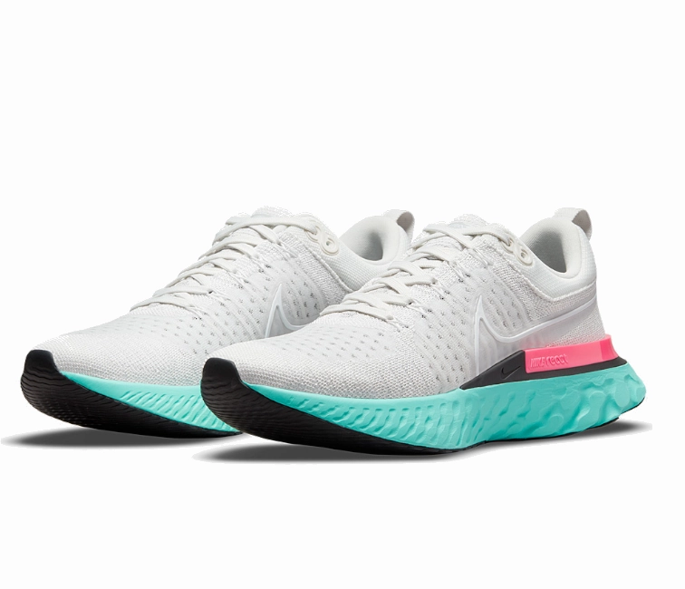 Men's Nike React Infinity Run Fk 2 (Platinum Tint/Grey Fog) New Balance Fresh Foam foot - flexibility running shoes