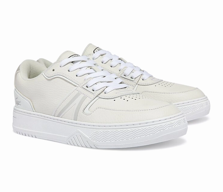 Men's Lacoste L001 0321 1 SMA (Off White) track workouts pre - run