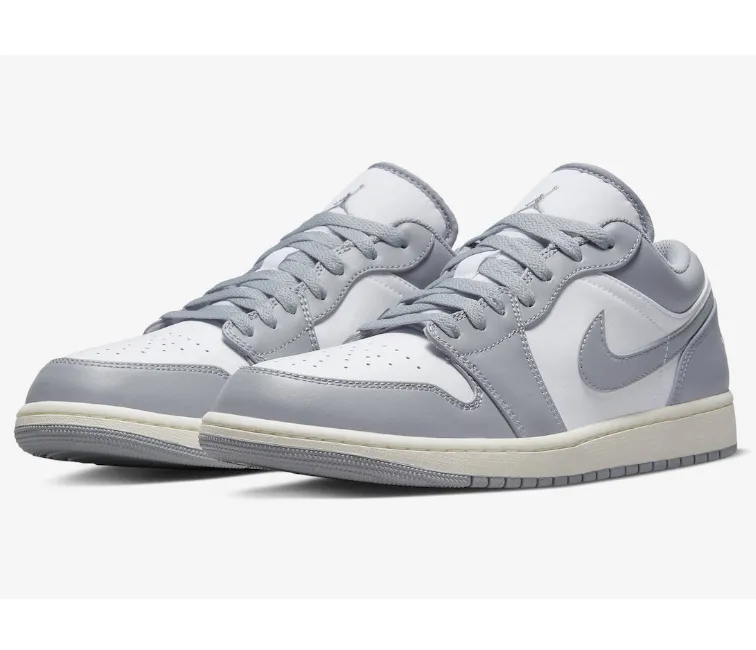 webbing - strap shoes Men's Nike Air Jordan 1 Low (Vintage Grey)