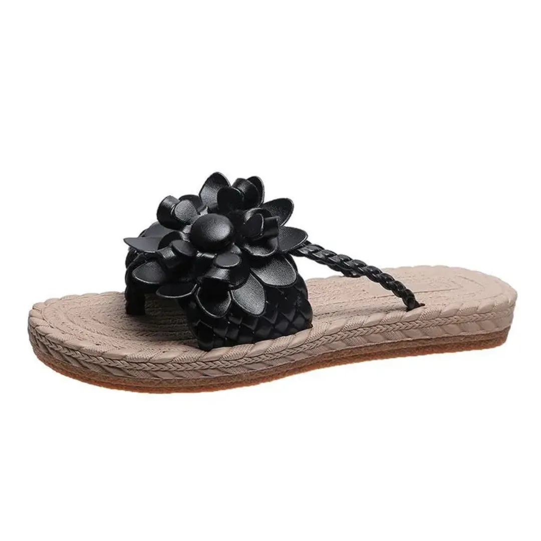 All Daywear Daisy Bloom Woven Slip-On Sandals