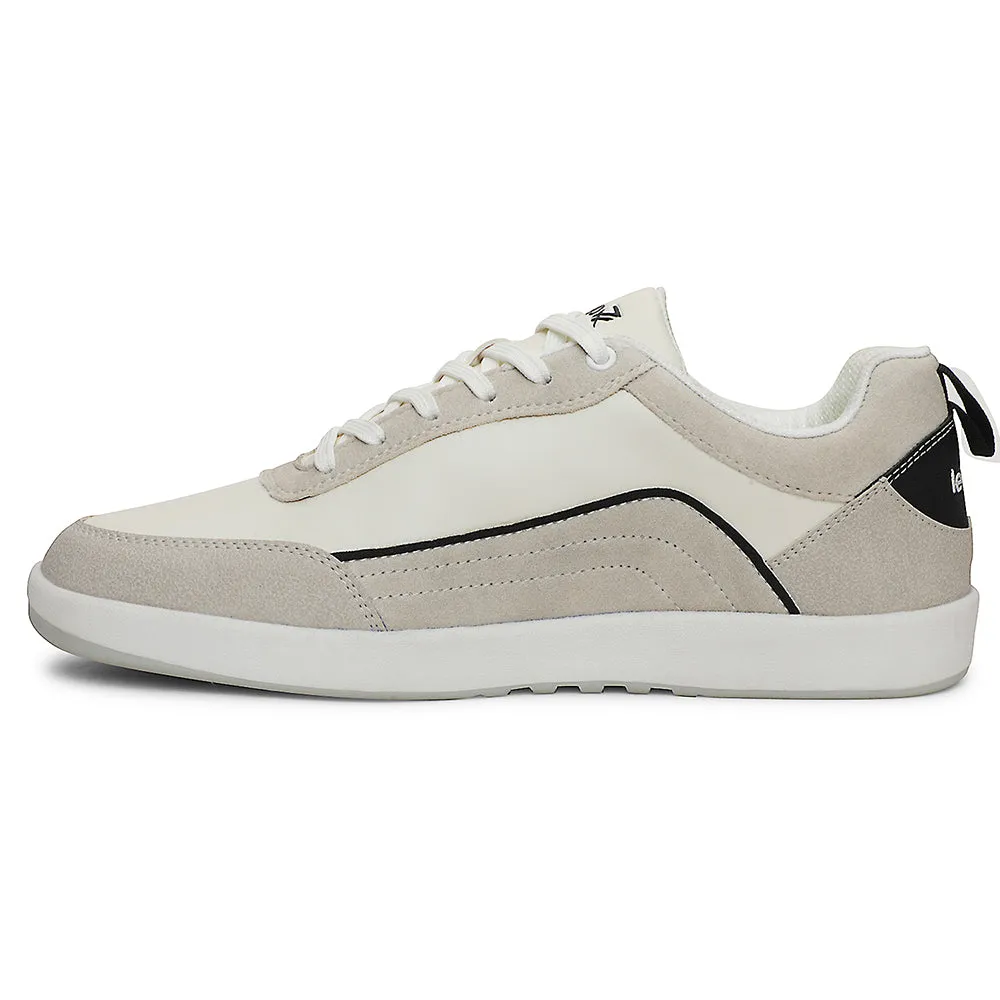 Leap7x White Casual Lacing Sneakers For Men CLASTO-2E By Liberty Active Schedule No Limits