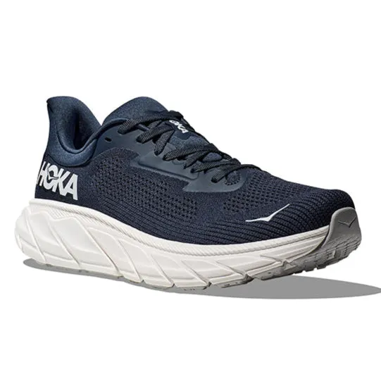 Mens Hoka Arahi 7 in Outer Space/White Comfort arch