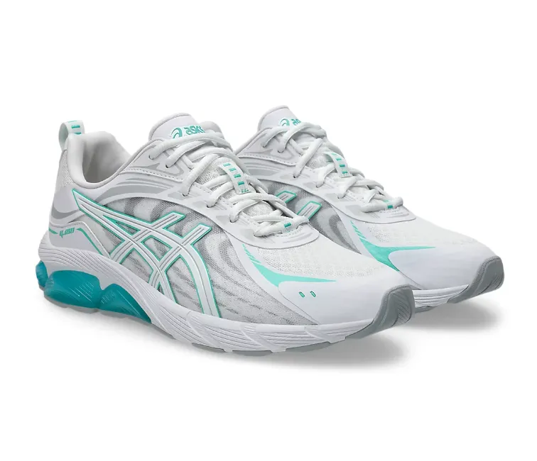 mesh - upper - feature shoes running in the dryness shoes Men's Asics Gel Quantum 180 8 (White/Waterfall)
