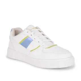 Sport Utility Flat Outsole Leap7x Lacing White Casual Sneakers For Women FEMINA-2 By Liberty