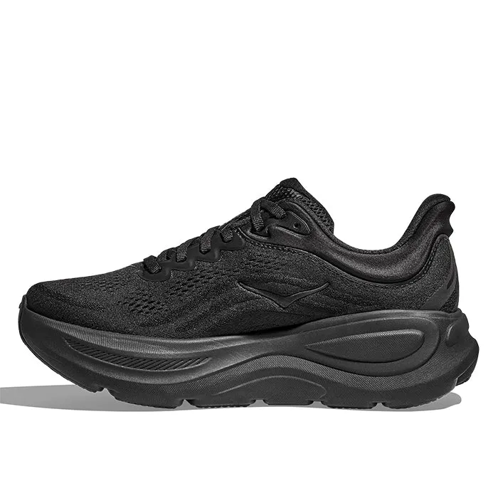 Mens Hoka Bondi 9 Wide in Black/Black Home Comfort