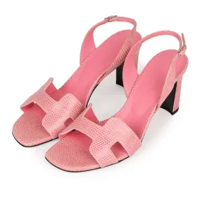 Arch Fit Top quality Hermes Eternite 80 Sandal Rose Jaipur Lizard Palladium Hardware 37 EU