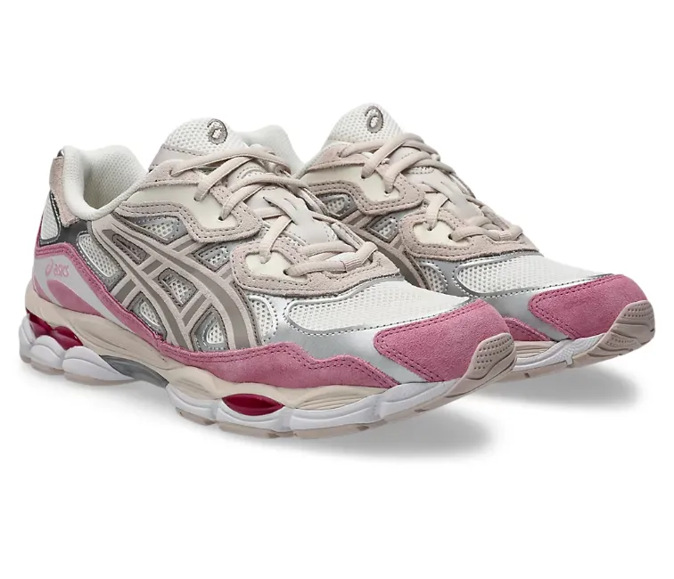 Men's Asics Gel NYC (Cream/Pink) teenage athletic shoes