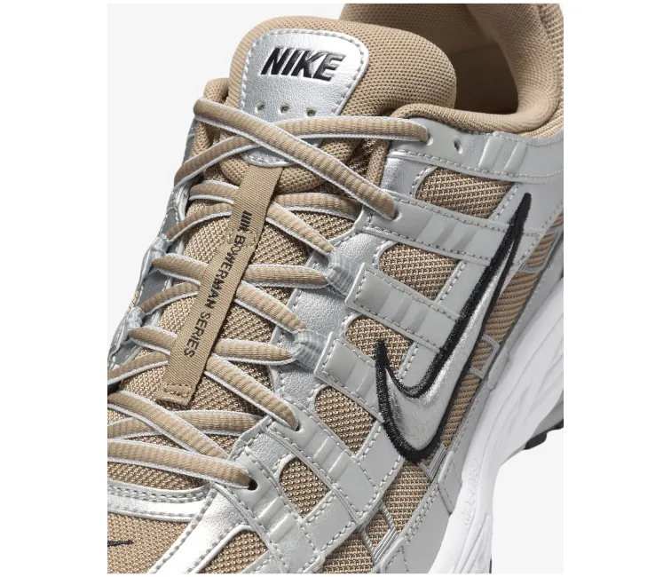 Men??s Nike P-6000 (Khaki/Metallic Silver) hand - washable shoes