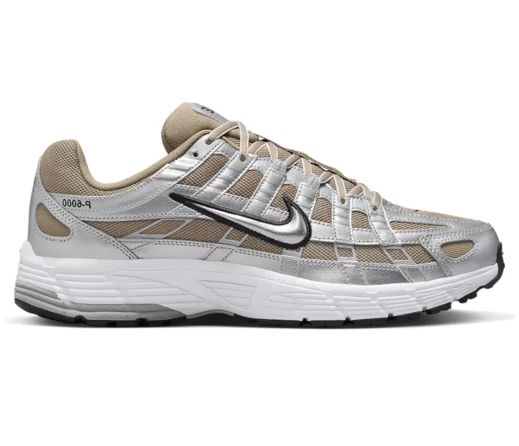 Men??s Nike P-6000 (Khaki/Metallic Silver) rehabilitation patient romance - themed running option
