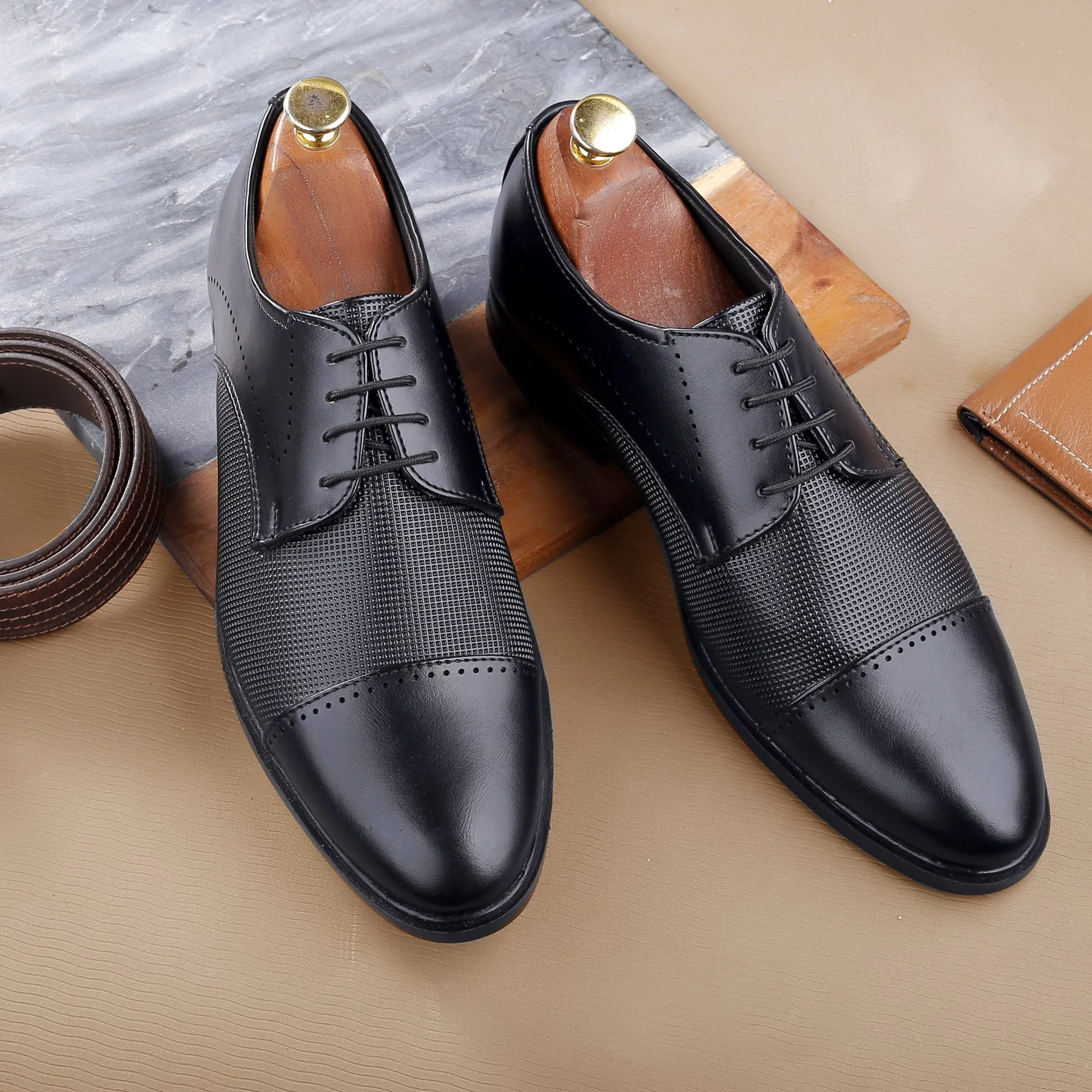 All - Purpose Use Bacca Bucci WINDSOR Formal Shoes with Superior Comfort | All Day Wear Office Or Party Lace-up Shoes