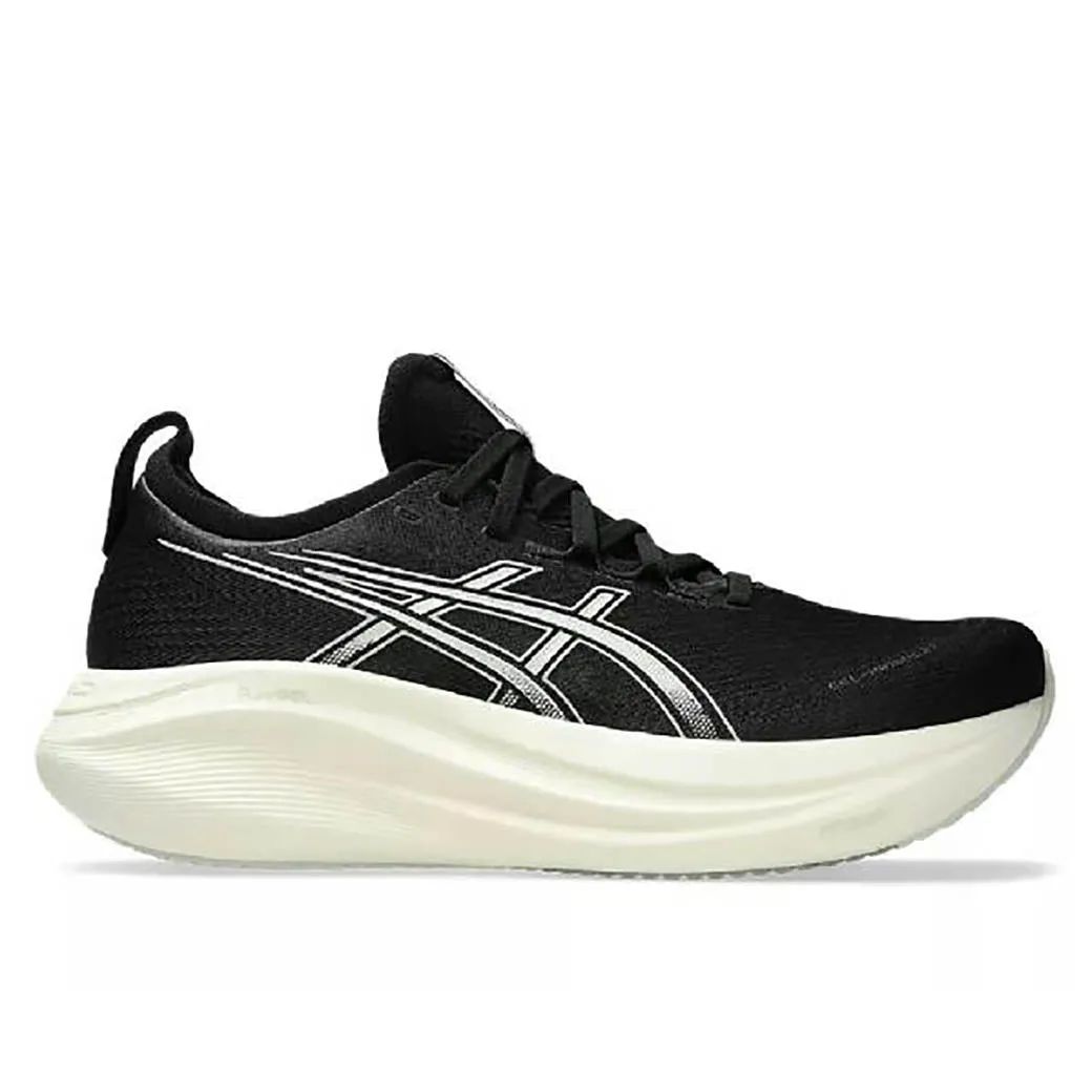 Lateral Stability Guide Fashionable Design Mens Asics Gel-Nimbus 27 Wide in Black/Lake Grey