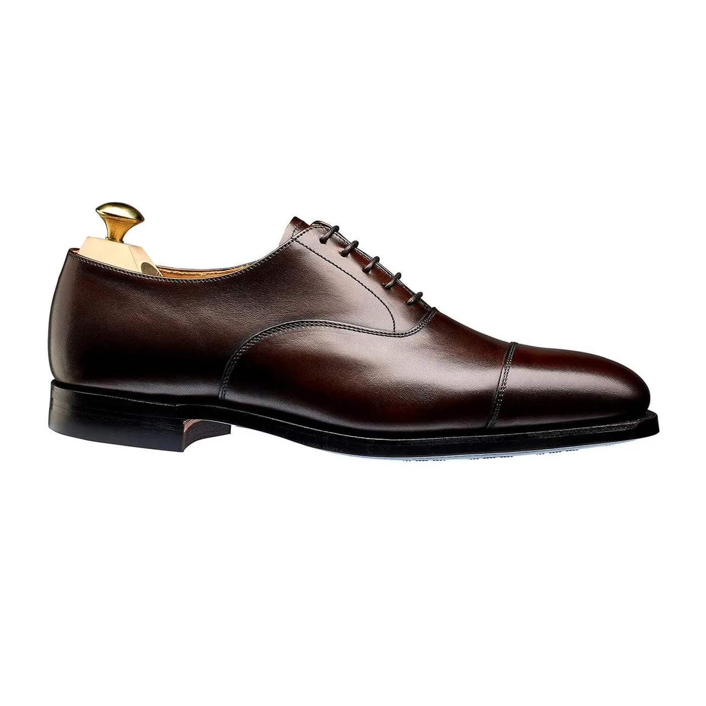 Connaught 2 Dark Brown Burnished Calf (City Sole) Lined Structure Euro Fit