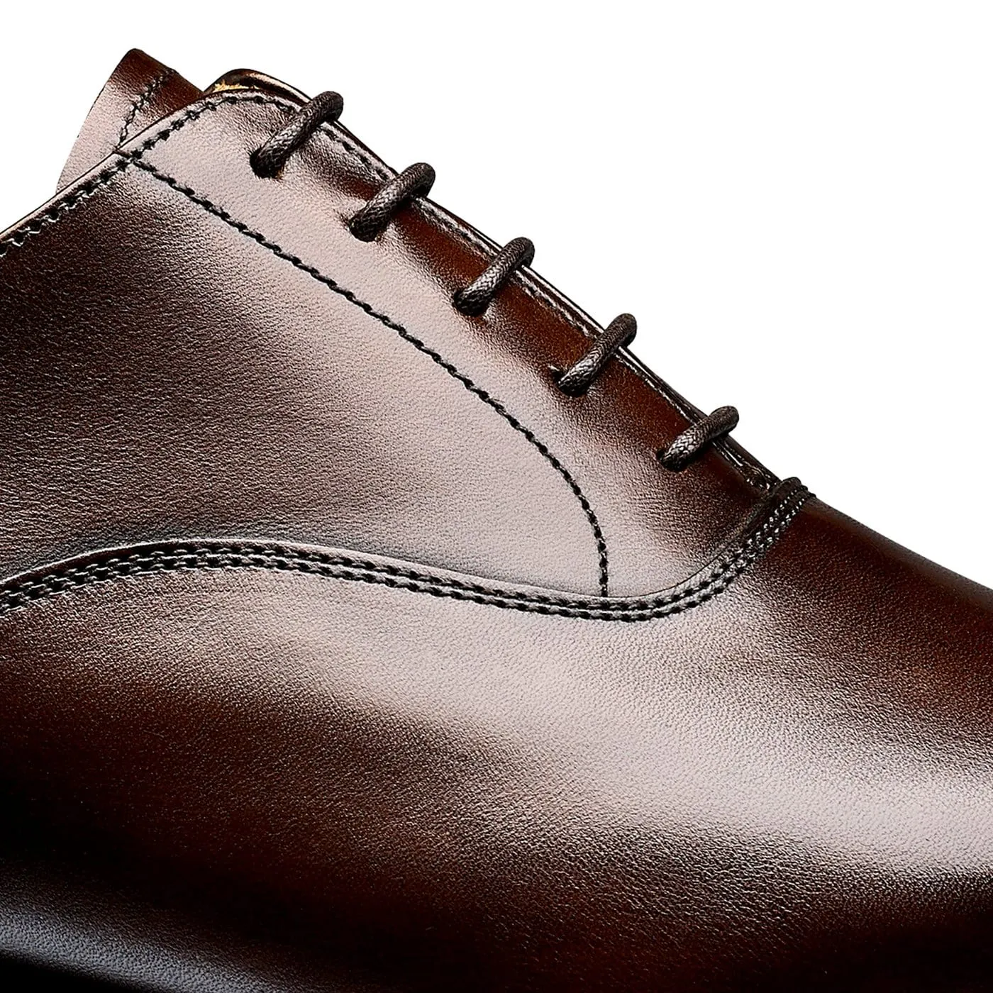 Connaught 2 Dark Brown Burnished Calf (City Sole) Matte Oxfords Tailored Silhouette Daily Commute