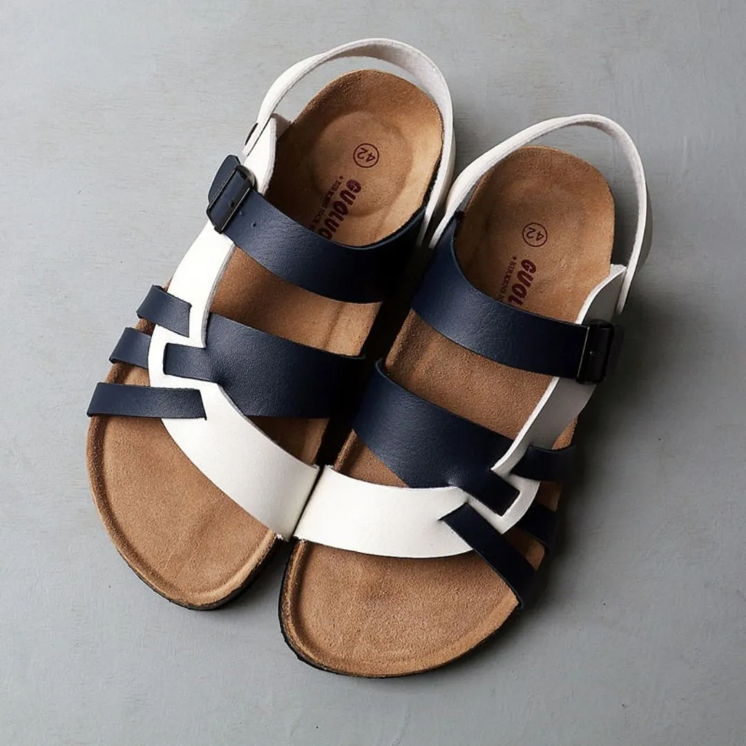 Street Walk Moist Safe Atlas Leather Sandals