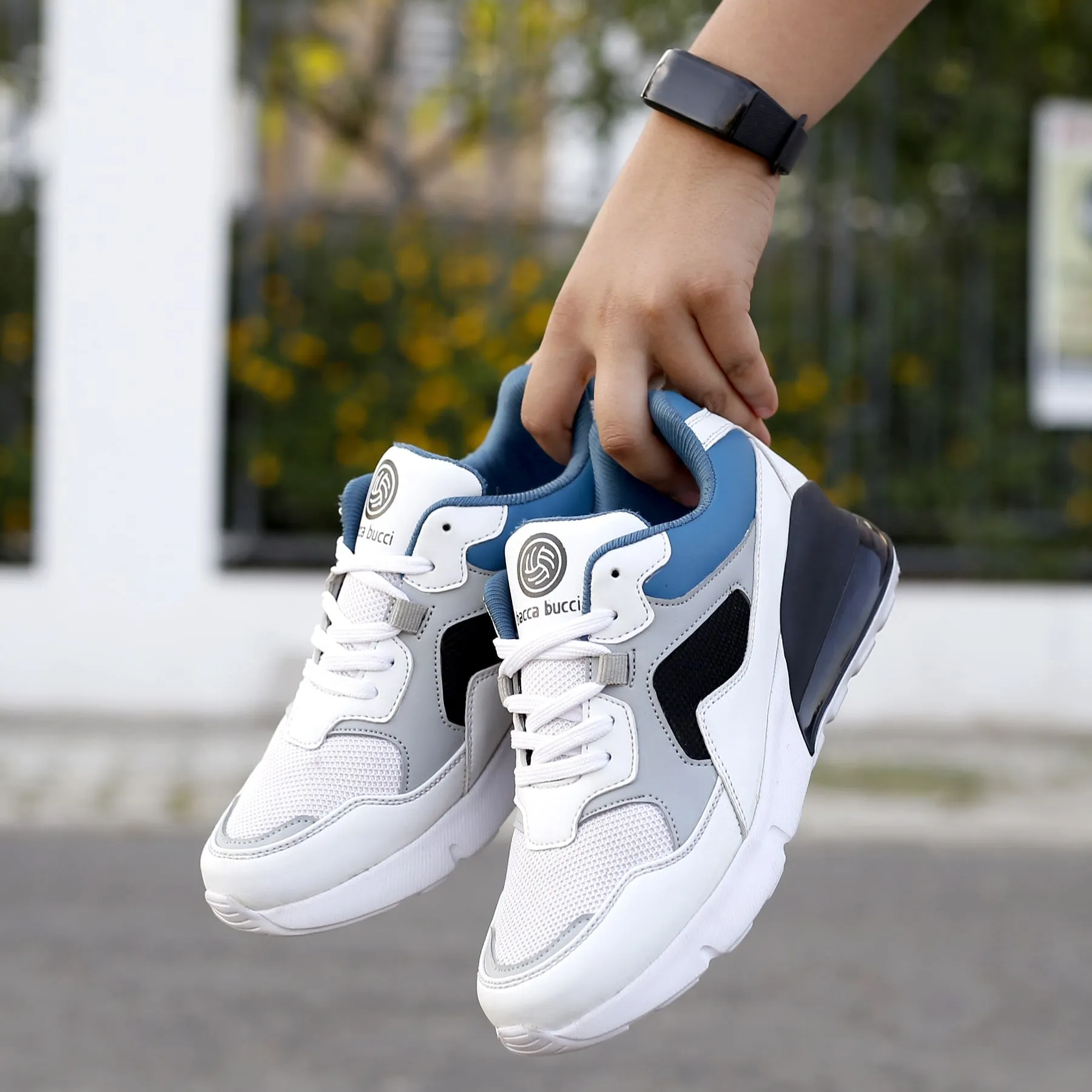 removable - insole - feature shoes Bacca Bucci Boys or Girls Urban Retro Blocked Fashions Sneakers (Age : 8 to 12 Years)