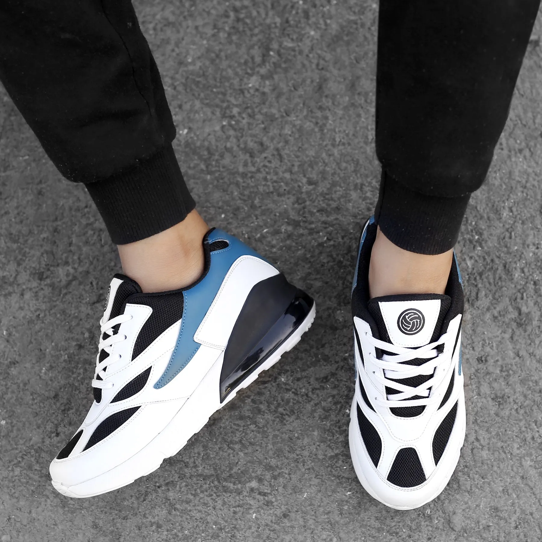 ribbon - decorated running wear Bacca Bucci Boys or Girls Urban Retro Blocked Fashions Sneakers for Walking Running Partying & Fun (Age : 8 Years to 12 Years)