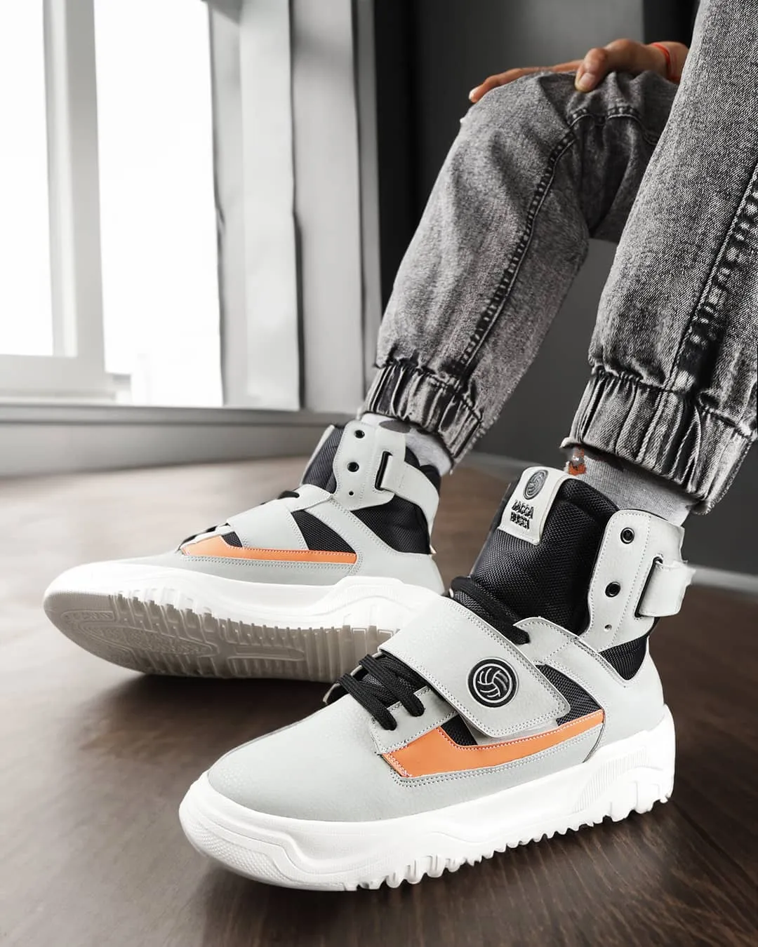 quiet - operation - noiselessness shoes Half - size down Bacca Bucci DENVER High-Top Sneakers