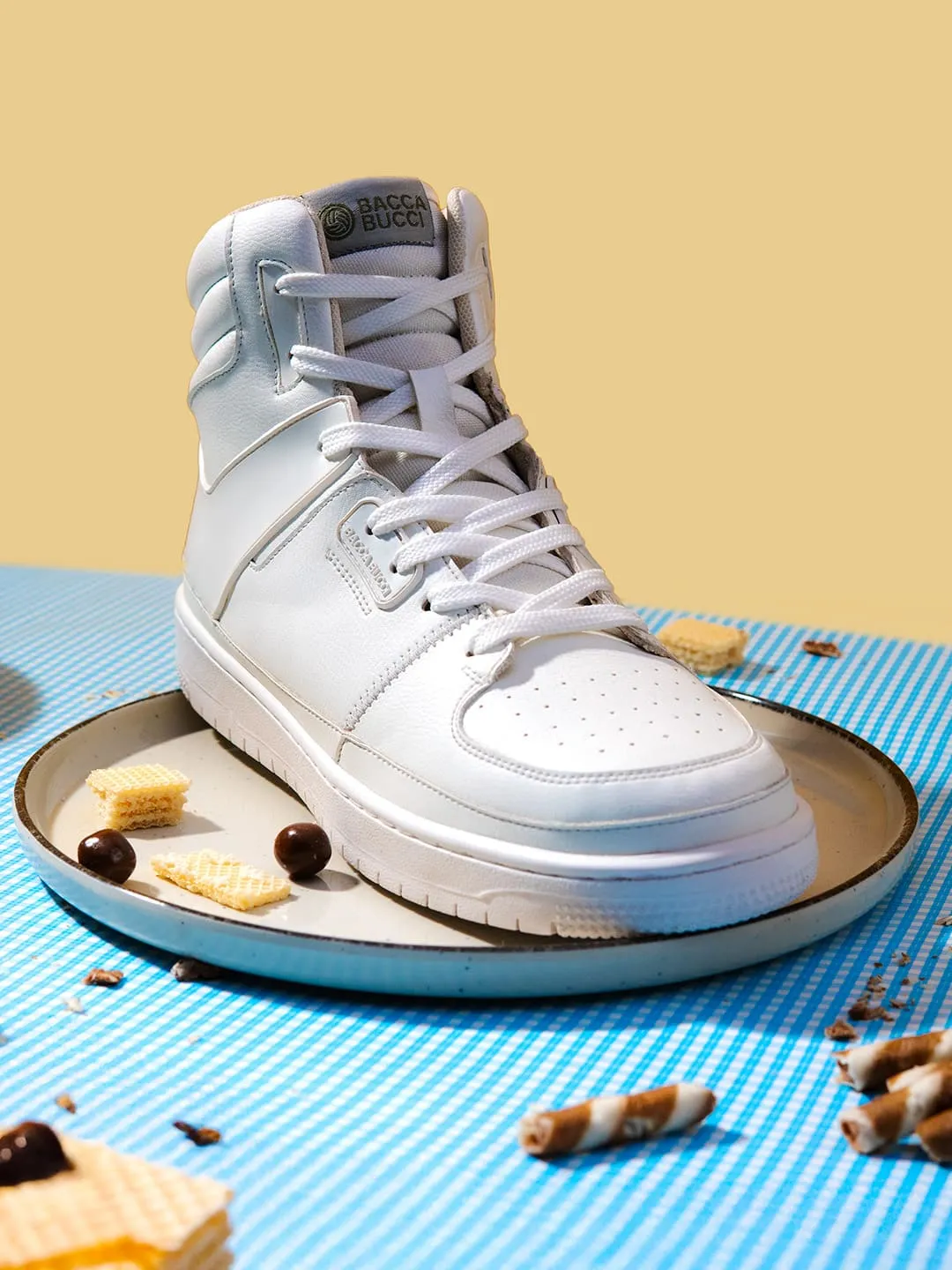 leather - free competitive running shoes Bacca Bucci Gourmet Collection: High-Top Sneakers Inspired by Dessert Indulgence