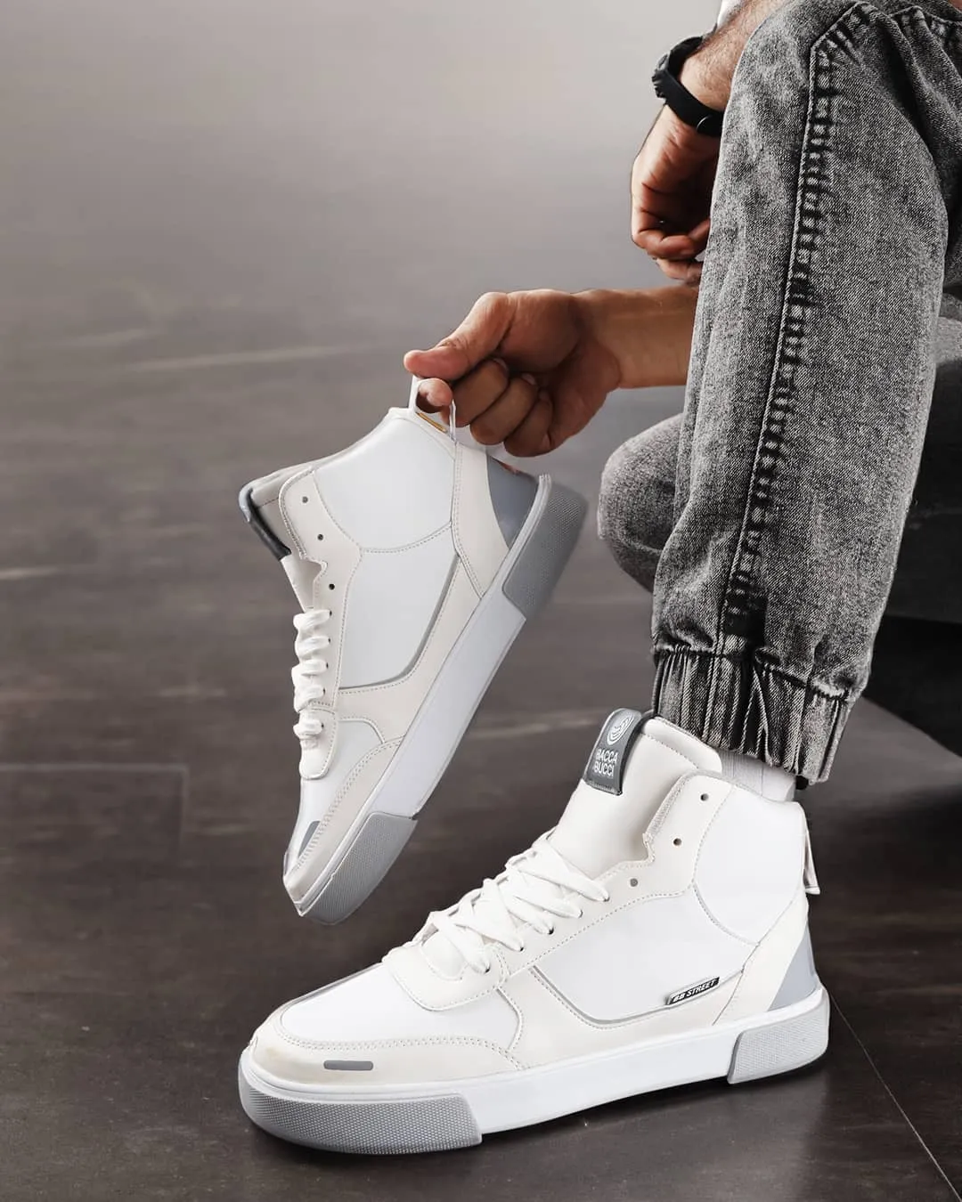 Bacca Bucci High-top SKYLINE SOARER Men's Sneakers - Gen Z Style Elevation beginner - appropriate shoes Gorgeous appearance