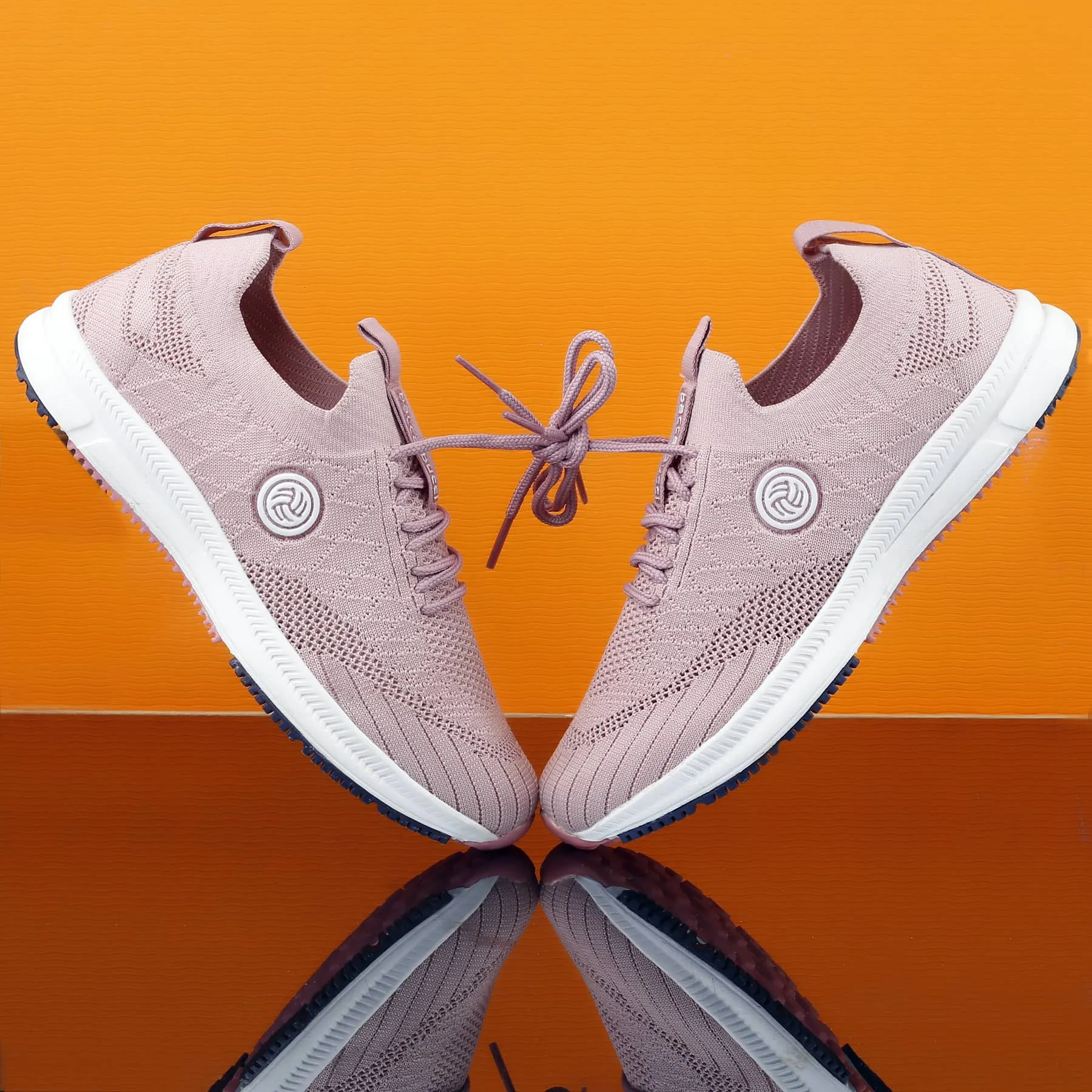 Bacca Bucci WAVE RIDER Training Shoes For Women | Pink Casual Sneakers For Women Zero Drop Running tear - resistant - fabric - strength shoes