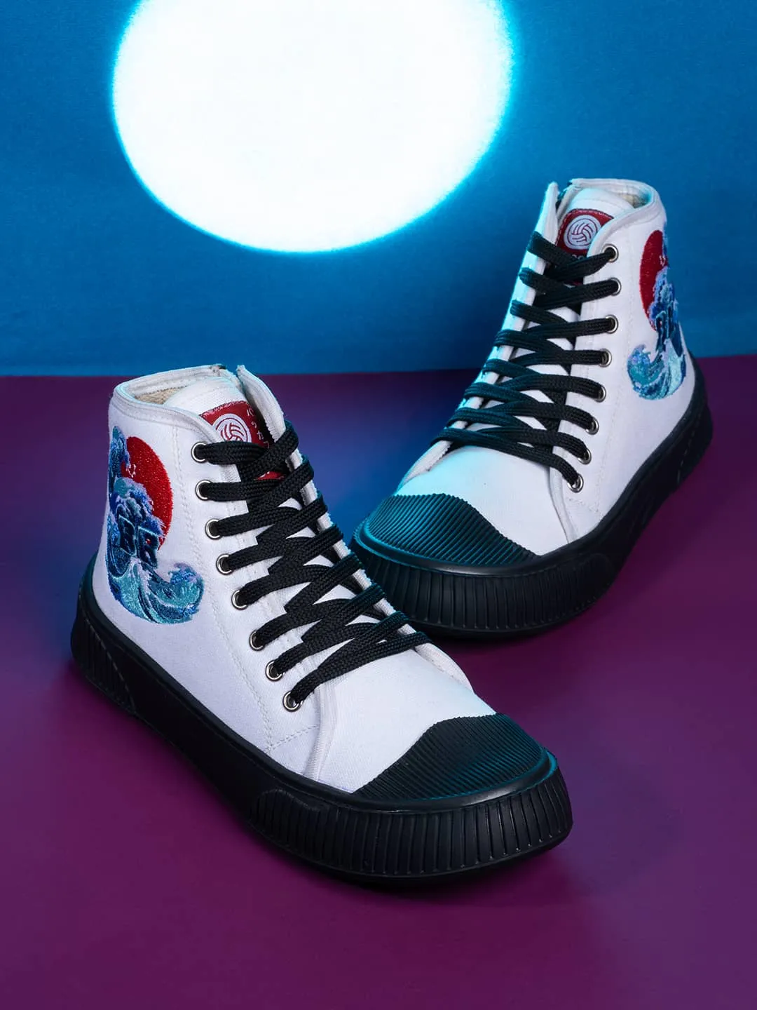 Hard surface protection Bacca Bucci Women's High-Top Sneakers - "Kawaii Kicks" Collection