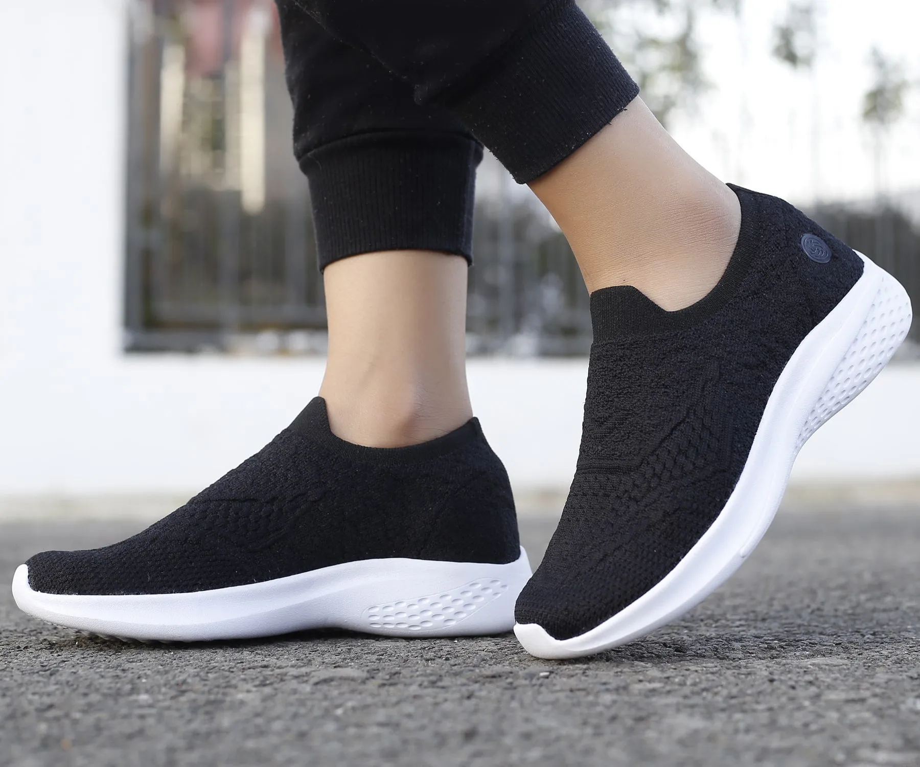 Gym Essential easy - clean running gear Bacca Bucci Women's WALKER Slip-On Walking Breathable Mesh Sports Shoes Sneakers