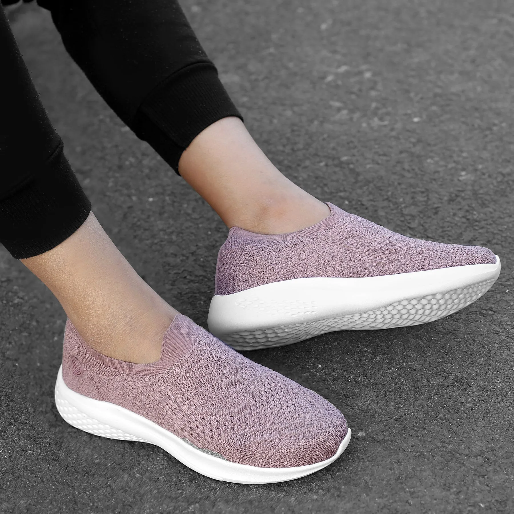 all - weather suitability shoes Supination control Bacca Bucci Women's WALKER Slip-On Walking Breathable Mesh Sports Shoes Sneakers