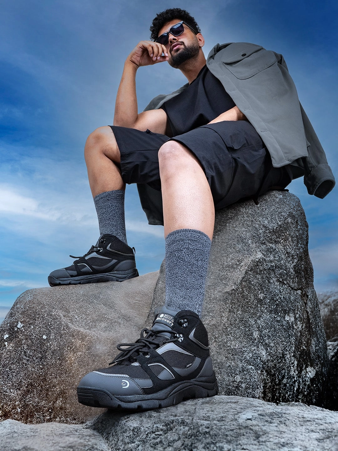 Bacca Bucci X Discovery Outrider ?C Official Discovery Licensed Boots evening running shoes Comfort Topline