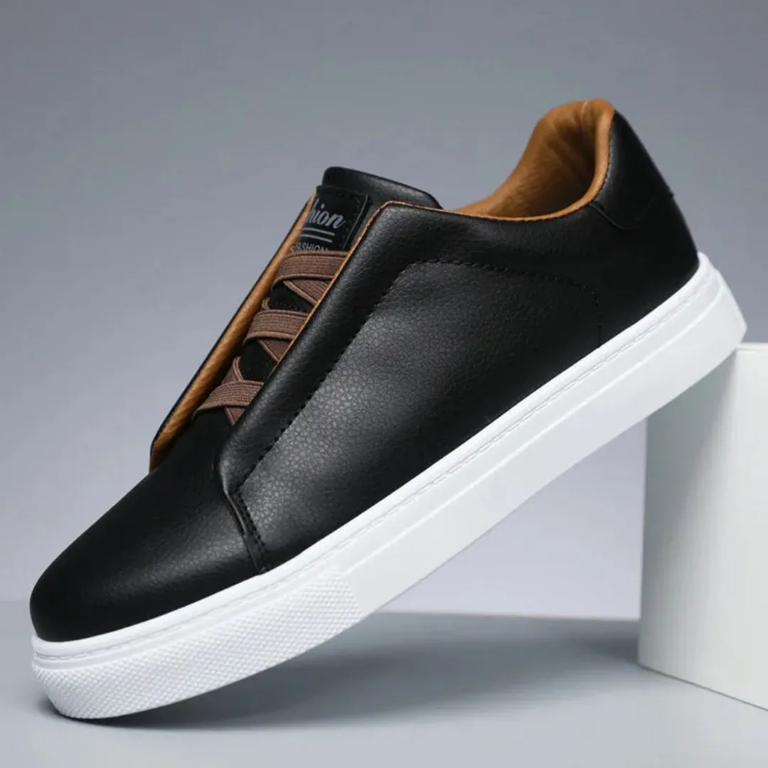Marco Luxe Leather Sneakers Wide Dynamic Fit System