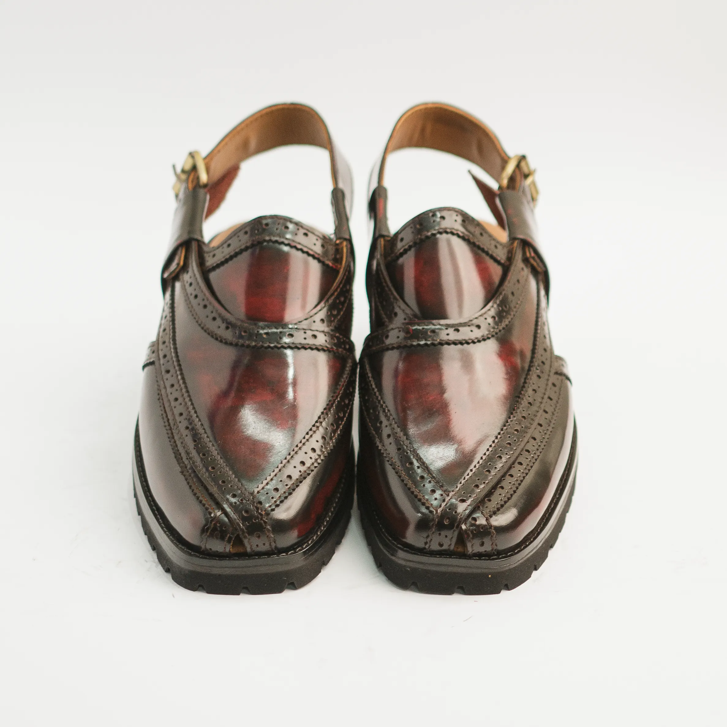 Badshah - Bordeaux Patina Leather Step On