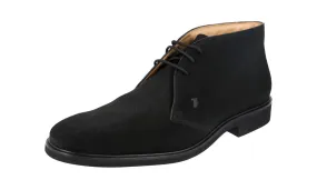 Tod's Men's Black Leather Lace-up Shoes XXM0TY hand craft Neutral Routine