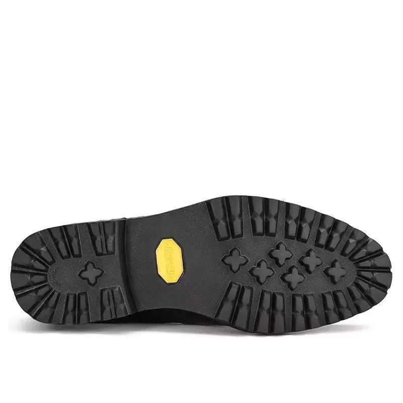 Crocodile Shoes Crocodile Leather Wingtip Lace Up Boots Black Wind Guard