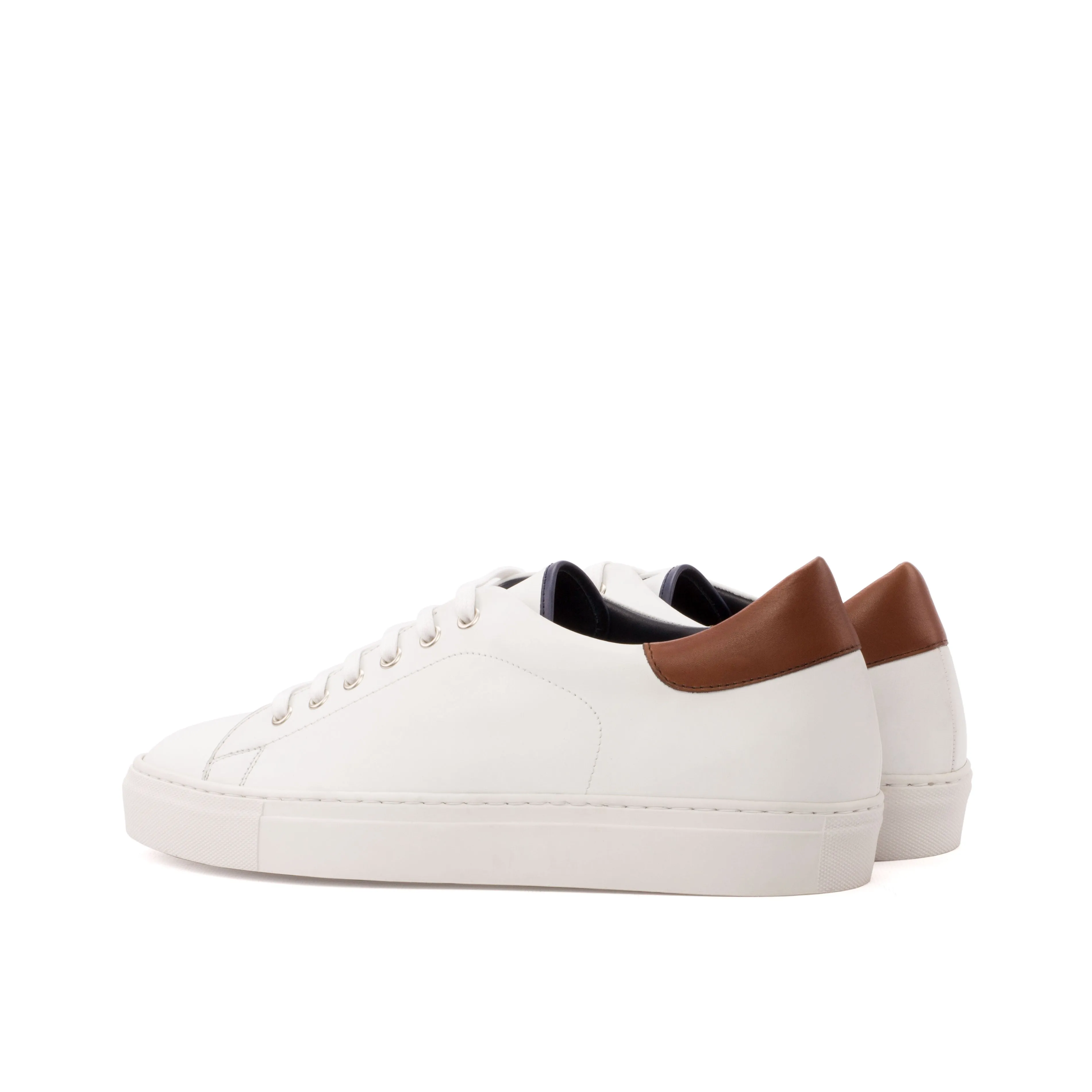 White Nappa Leather Classic Trainers Smooth Step