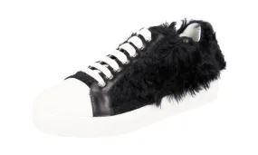 Prada Women's Black Leather Sneaker 3E6299 carbon fiber plate Quick Adaptation