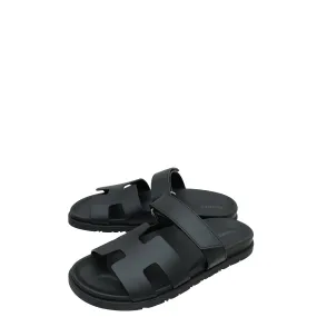 Top quality Hermes Noir Chypre Sandal 42.5 Hiking Satin Glow