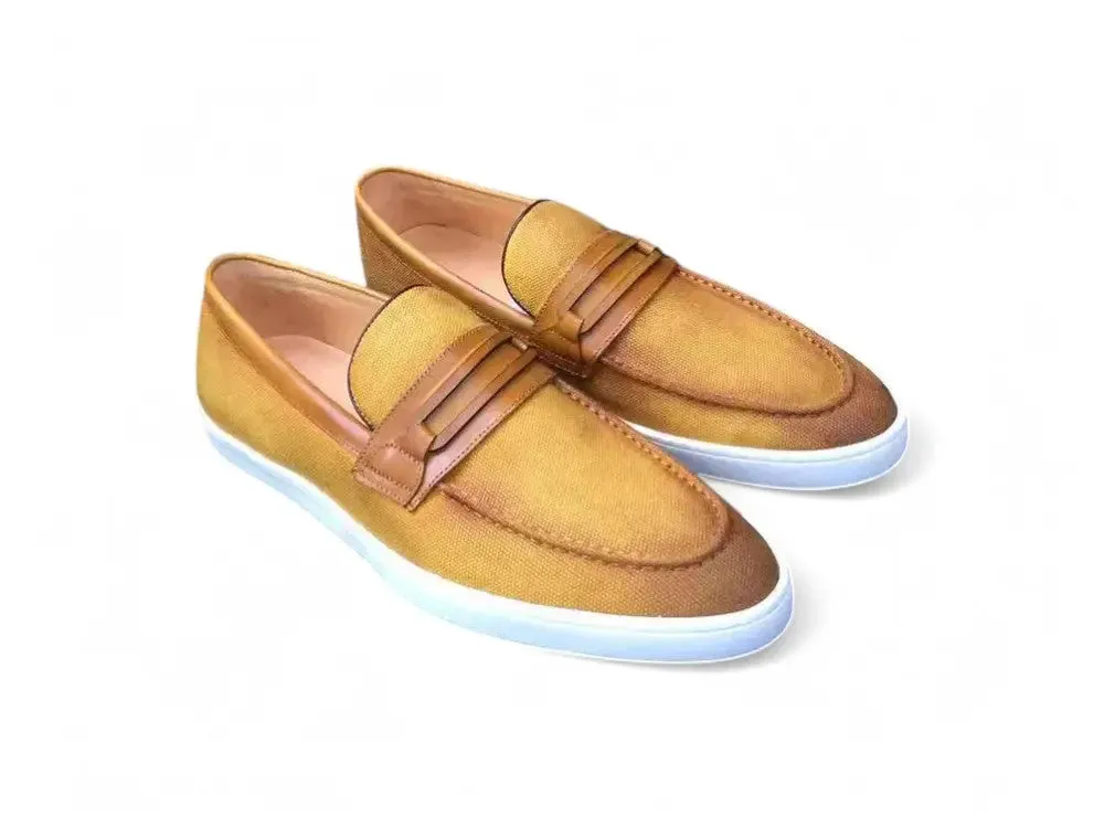 Baskets en lin avec bride en cuir gaufr?? Dr. Martens 1460