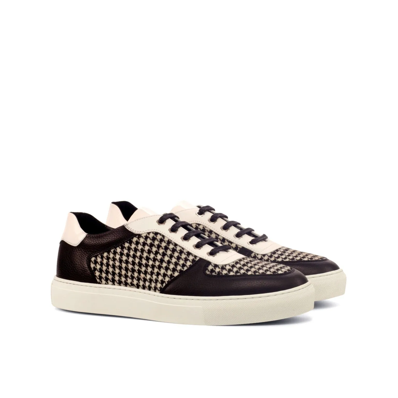 Black & White Houndstooth Low-Top Sneakers confidence building Superior Quality