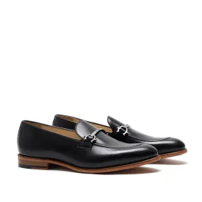 Winner Walk Main Walk Black Calf Horsebit Loafer