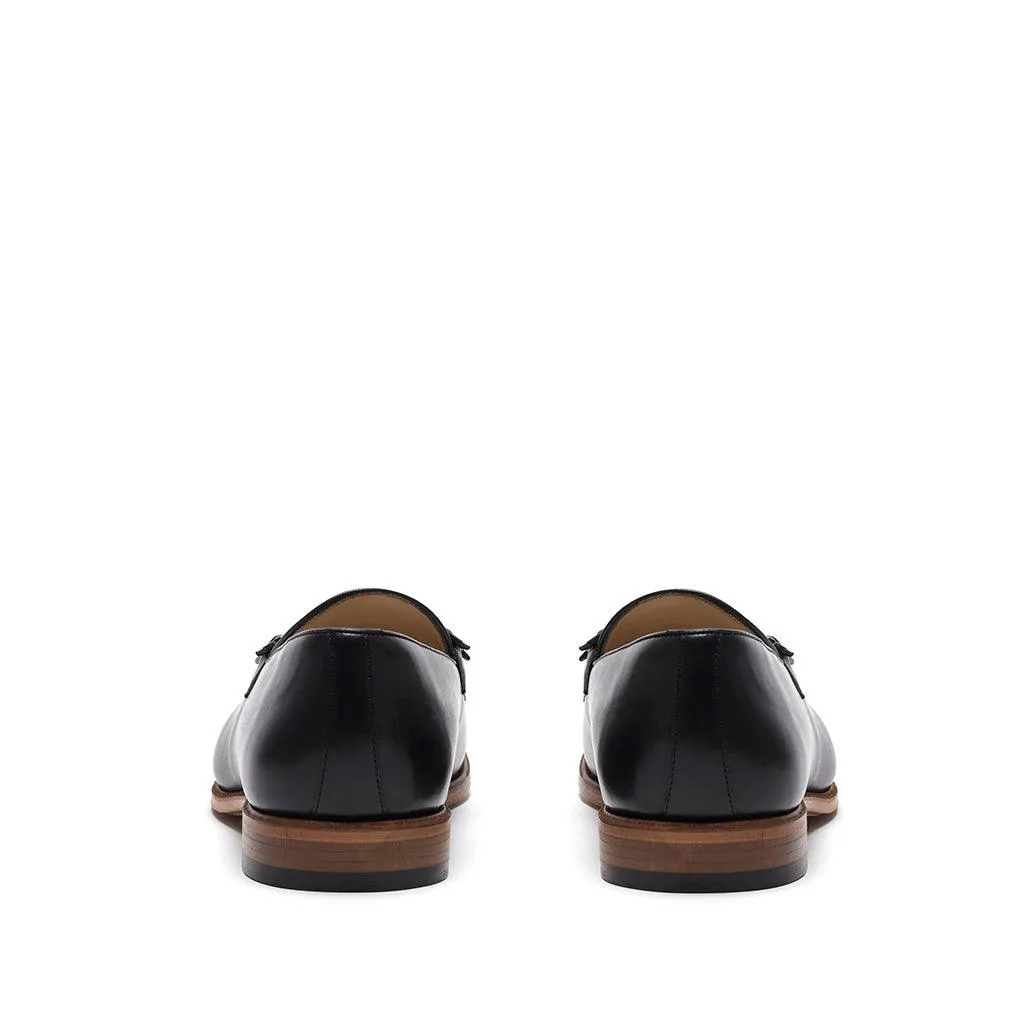 Black Calf Horsebit Loafer Club Fit Patent Shine