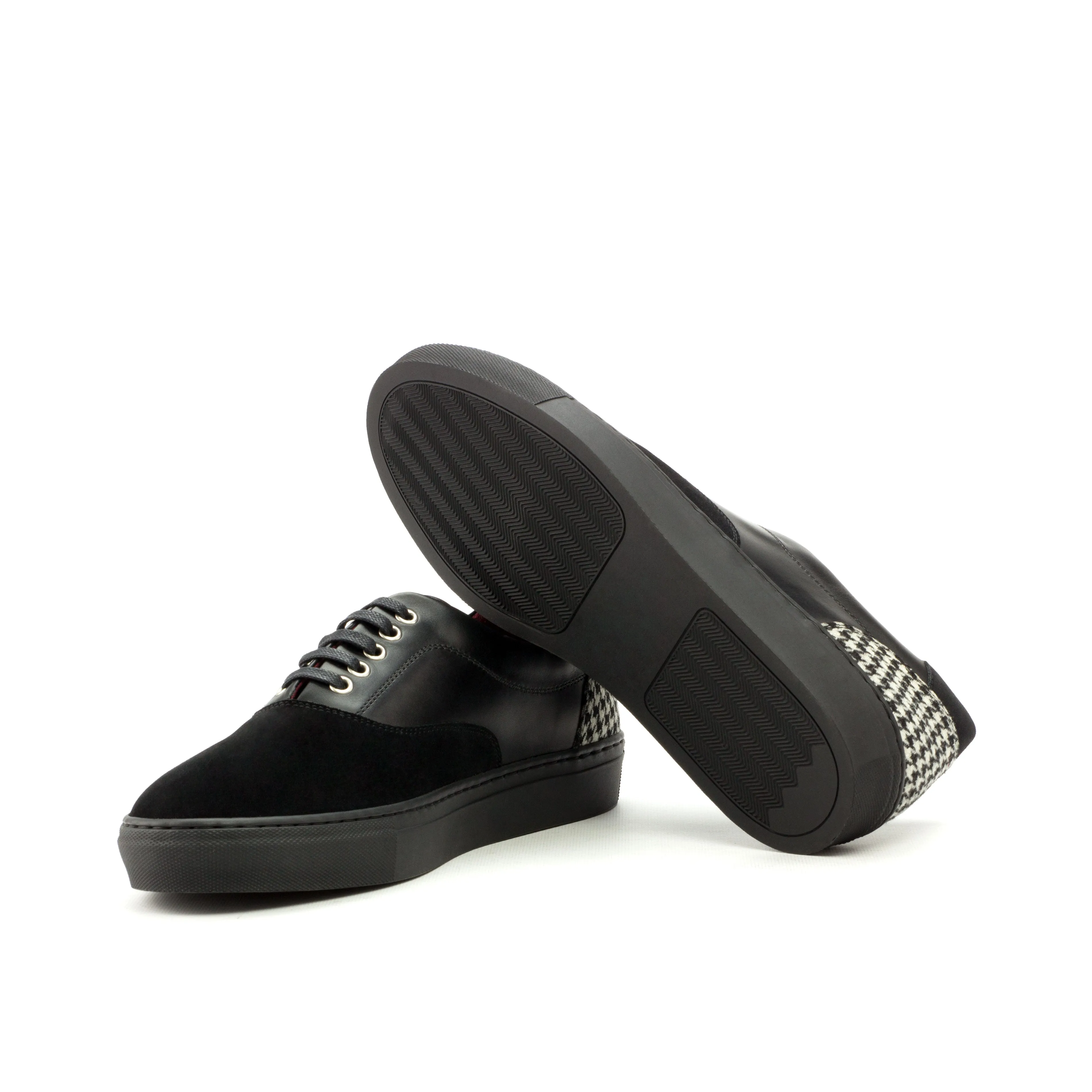 Classic sneakers Black Nappa, Suede, & Houndstooth Top-Sider Trainers