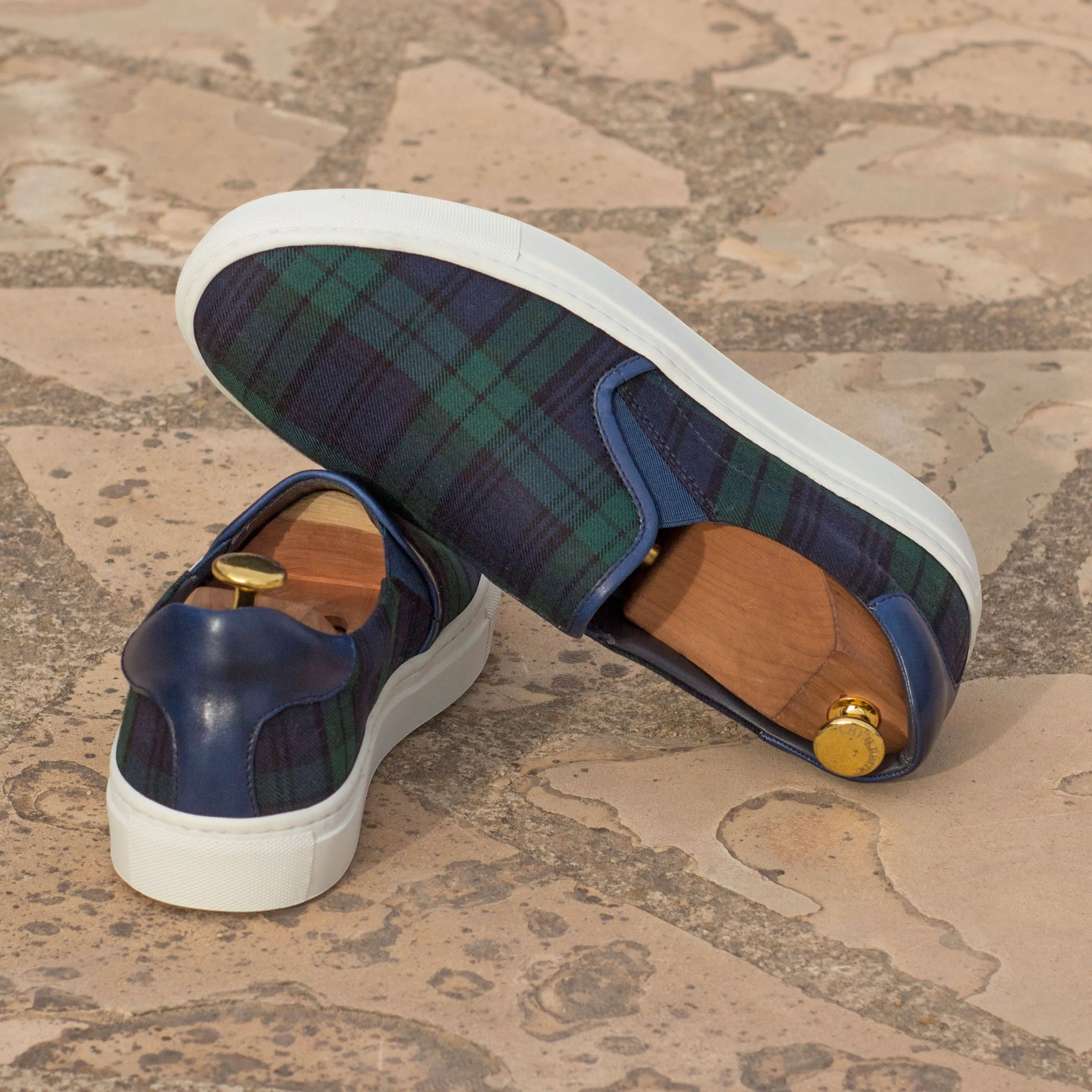 Blackwatch Tartan Slip-On Sneakers Move All Day