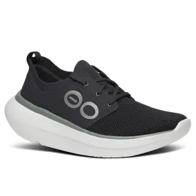 Mens Oofos OOmy Stride in White Black All-day breathability Sneaker Auctions