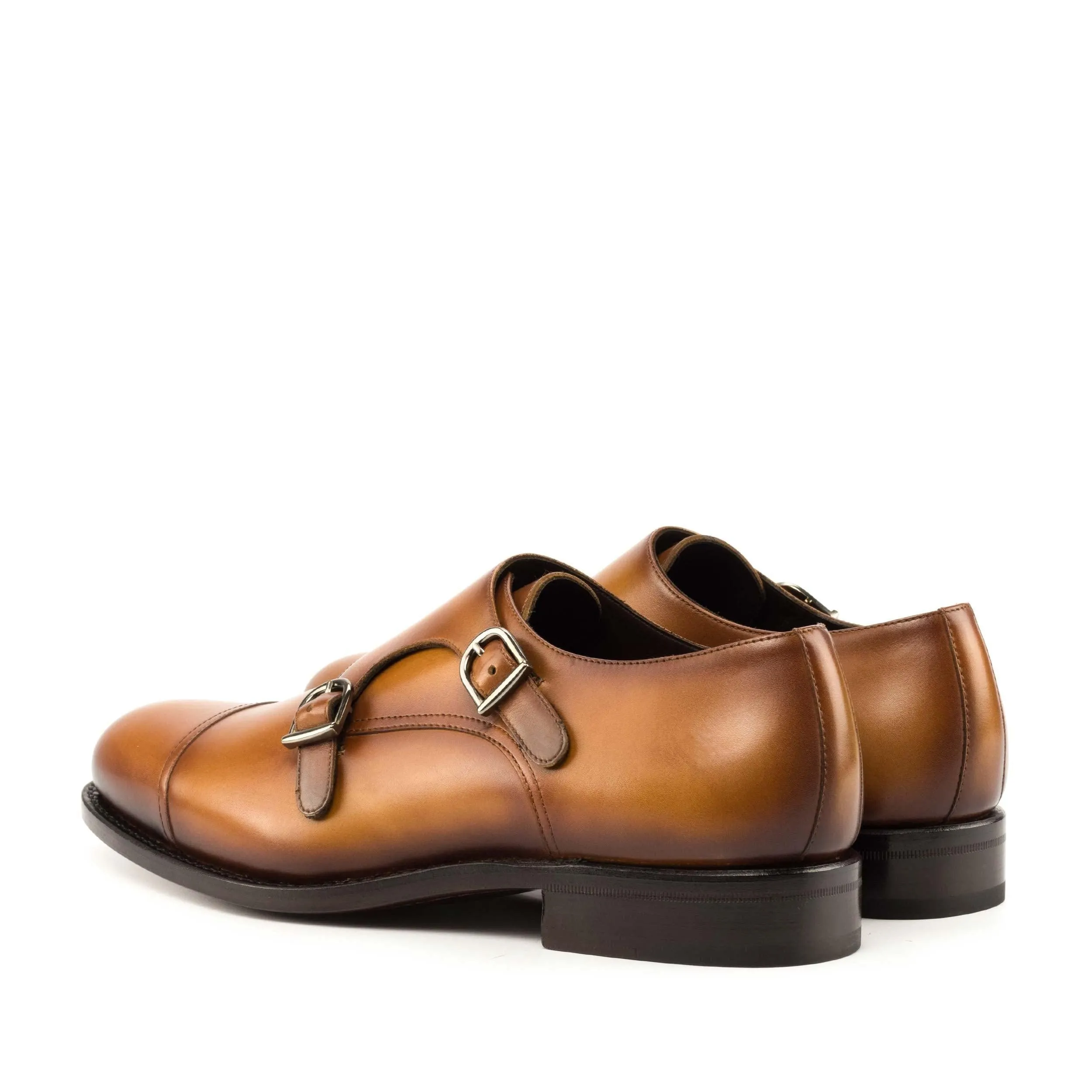 Double Monk cognac box calf Everyday Work