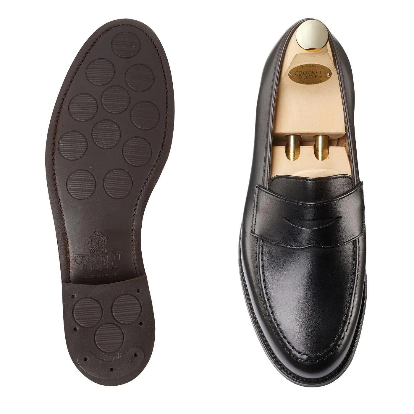 Boston Black Calf (City Sole) Fine Detail Timeless Style