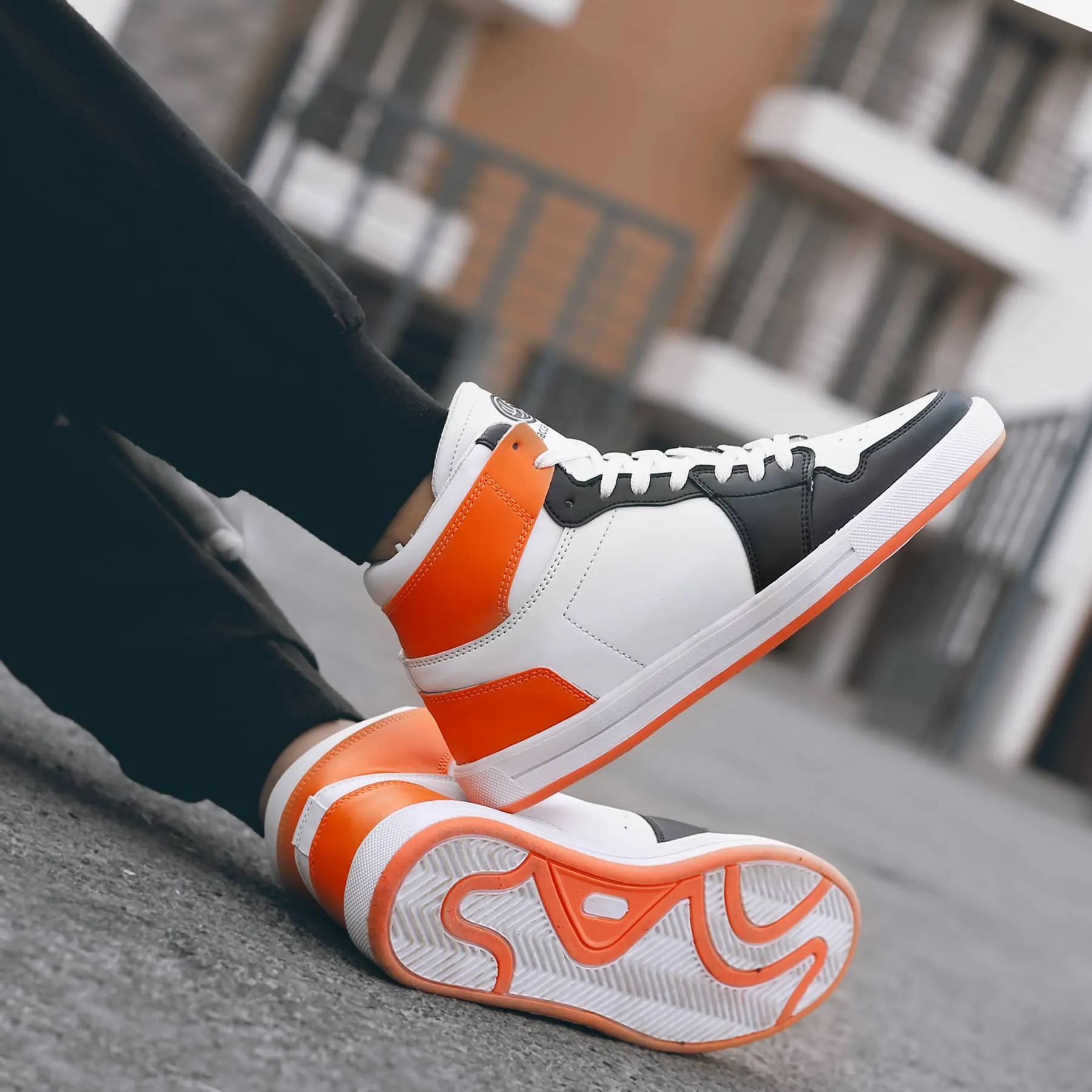 afternoon running footwear Bacca Bucci Boys or Girls Streetwear Flat Heel High-top Fashions Sneakers (Age : 8 Years to 12 Years)